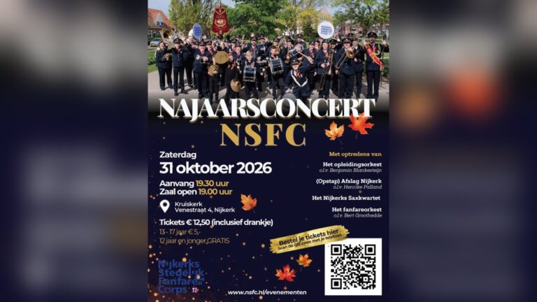 Najaarsconcert NSFC — muziek in Nijkerk